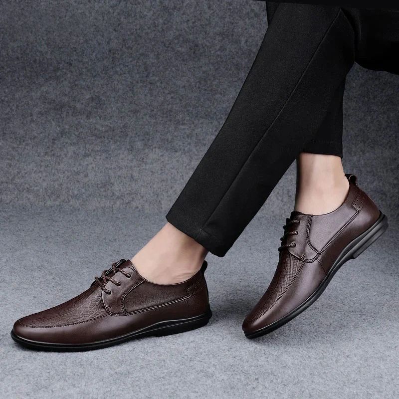 Chaussures Habillées en Cuir Véritable pour Hommes